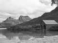 Cradle boathouse B&W